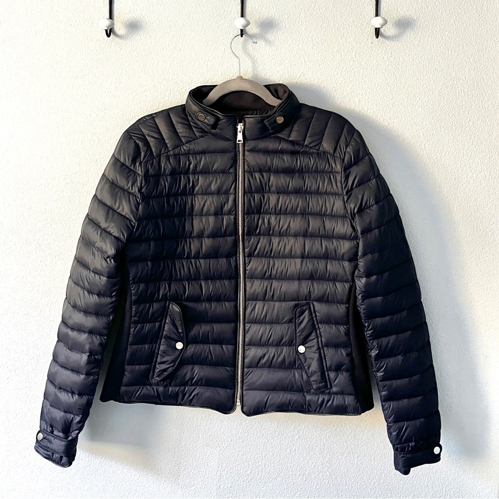 Zara Fitted Puffer Jacket Midnight Blue L/XL